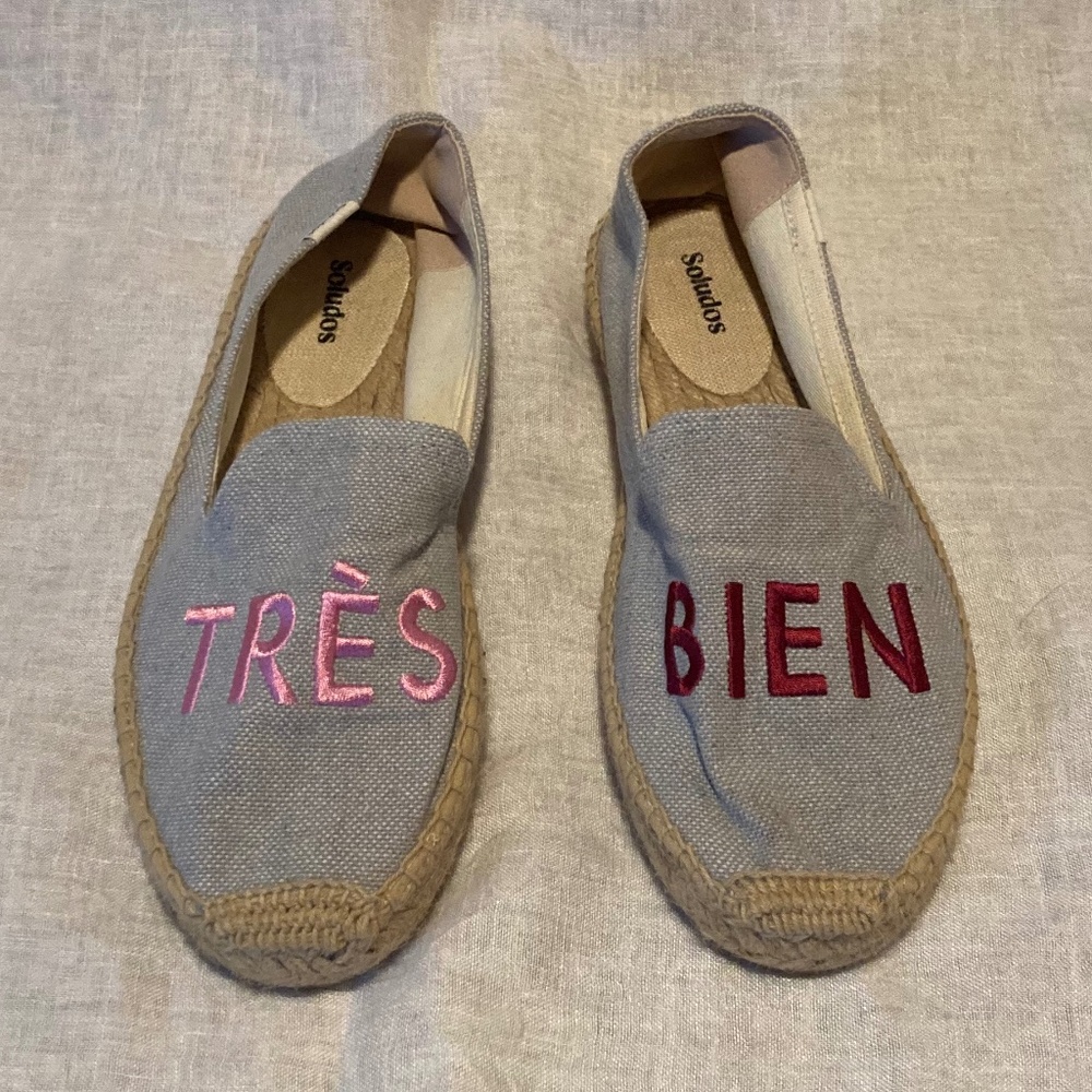 Soludos Espadrille Platform Flats size 8.5